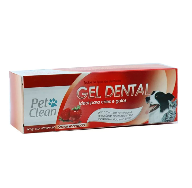 Foto-do-produto-Gel-Dental-Morango-Pet-Clean-60g-no-petshop-online-da-Tudo-de-Bicho