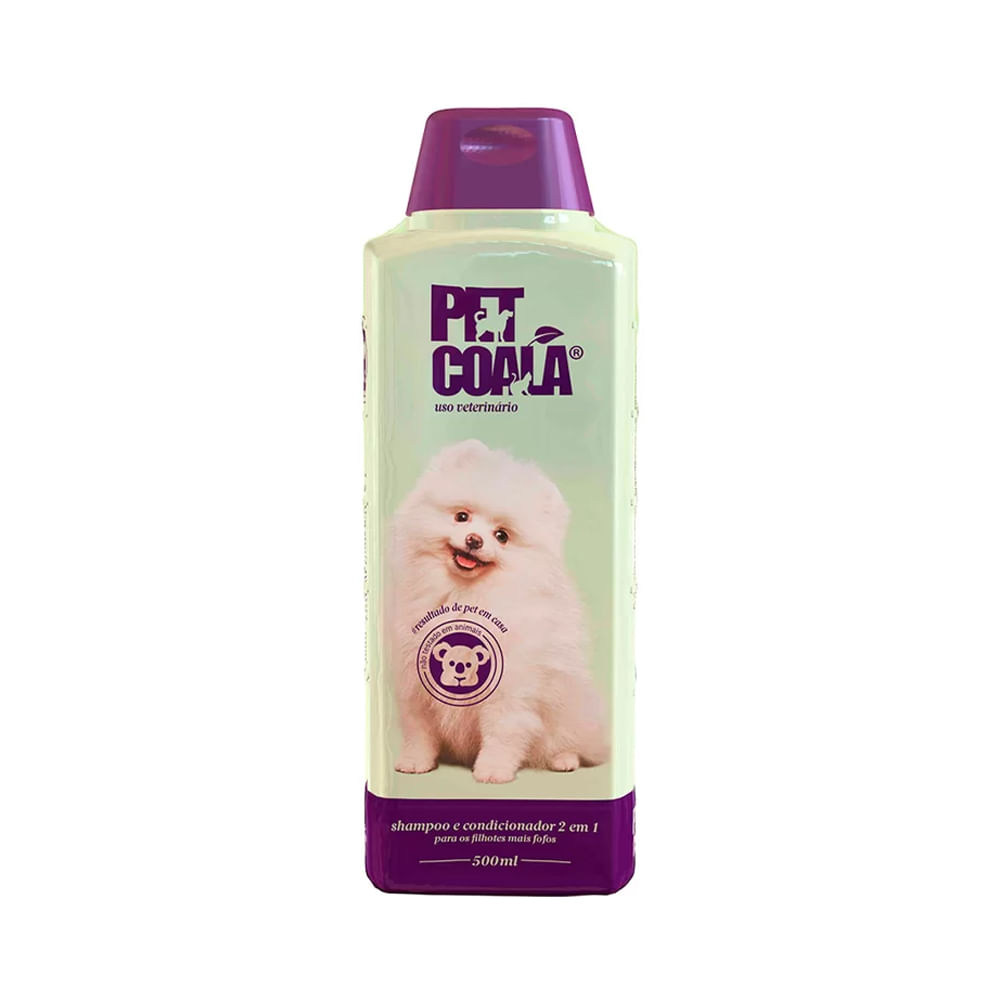 Foto-do-produto-Shampoo-e-Condicionador-2-em-1-Filhotes-Pet-Coala-500mL-no-petshop-online-da-Tudo-de-Bicho