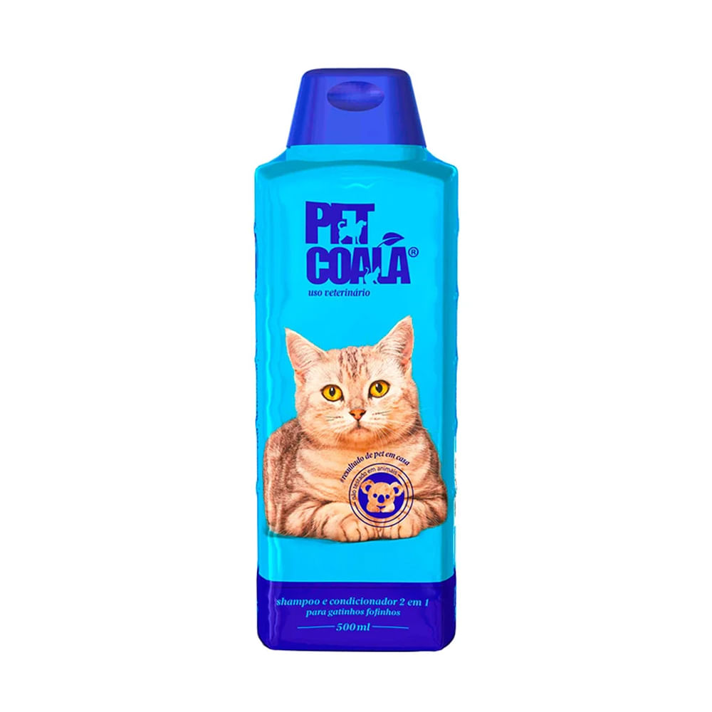 Foto-do-produto-Shampoo-e-Condicionador-2-em-1-Pelos-Escuros-Pet-Coala-500mL-no-petshop-online-da-Tudo-de-Bicho