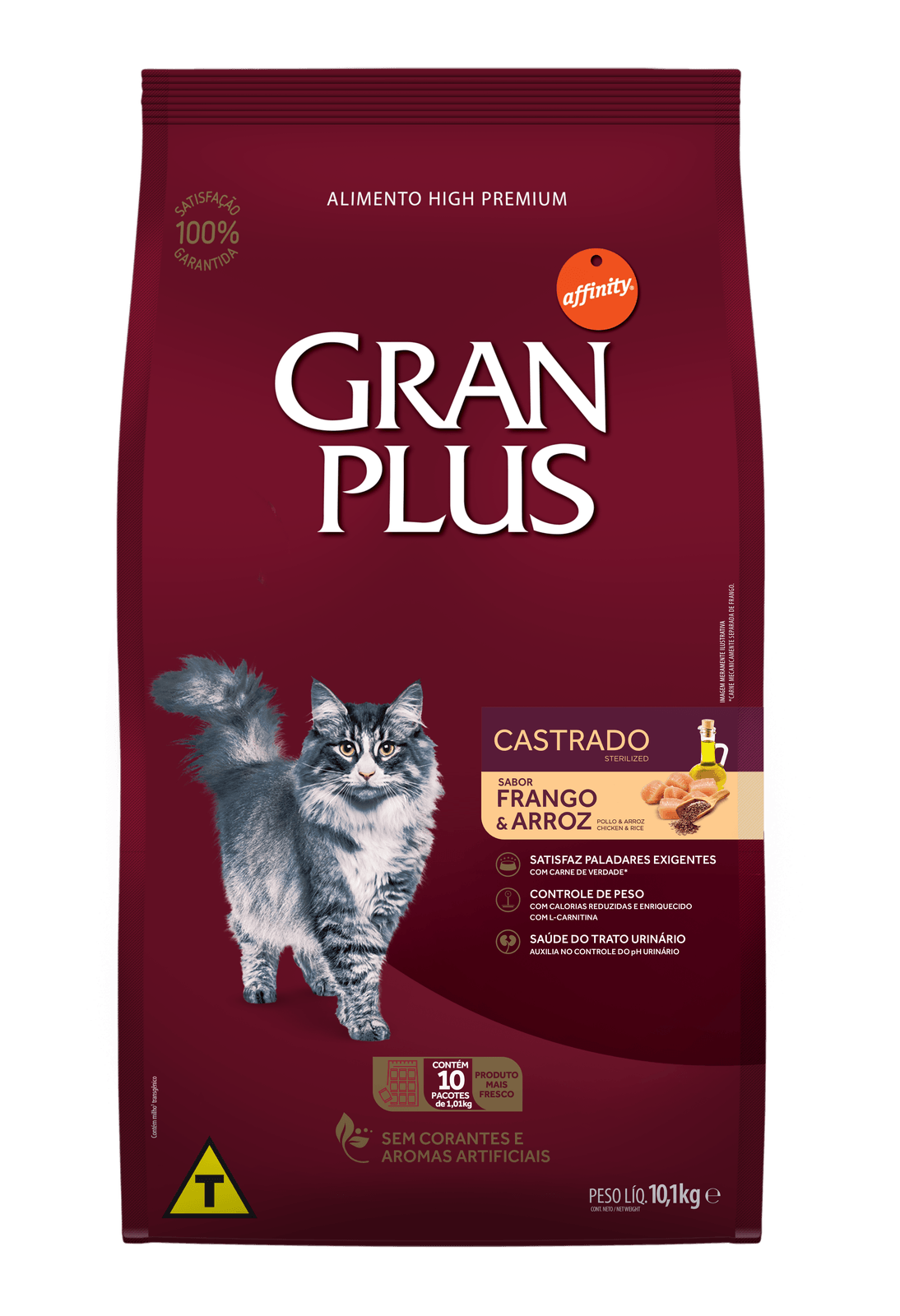 Foto-do-produto-Racao-Gran-Plus-Gatos-Castrados-Frango-e-Arroz-101kg---10-Pacotes-De-1kg-no-petshop-online-da-Tudo-de-Bicho