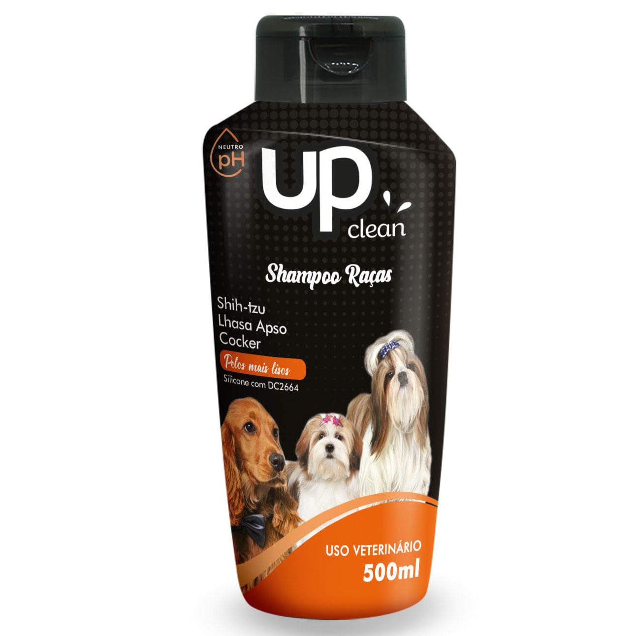 Foto-do-produto-Shampoo-Up-Clean-Racas-Shi-Tzu-e-Lhasa-e-Cocker-500ml-no-petshop-online-da-Tudo-de-Bicho