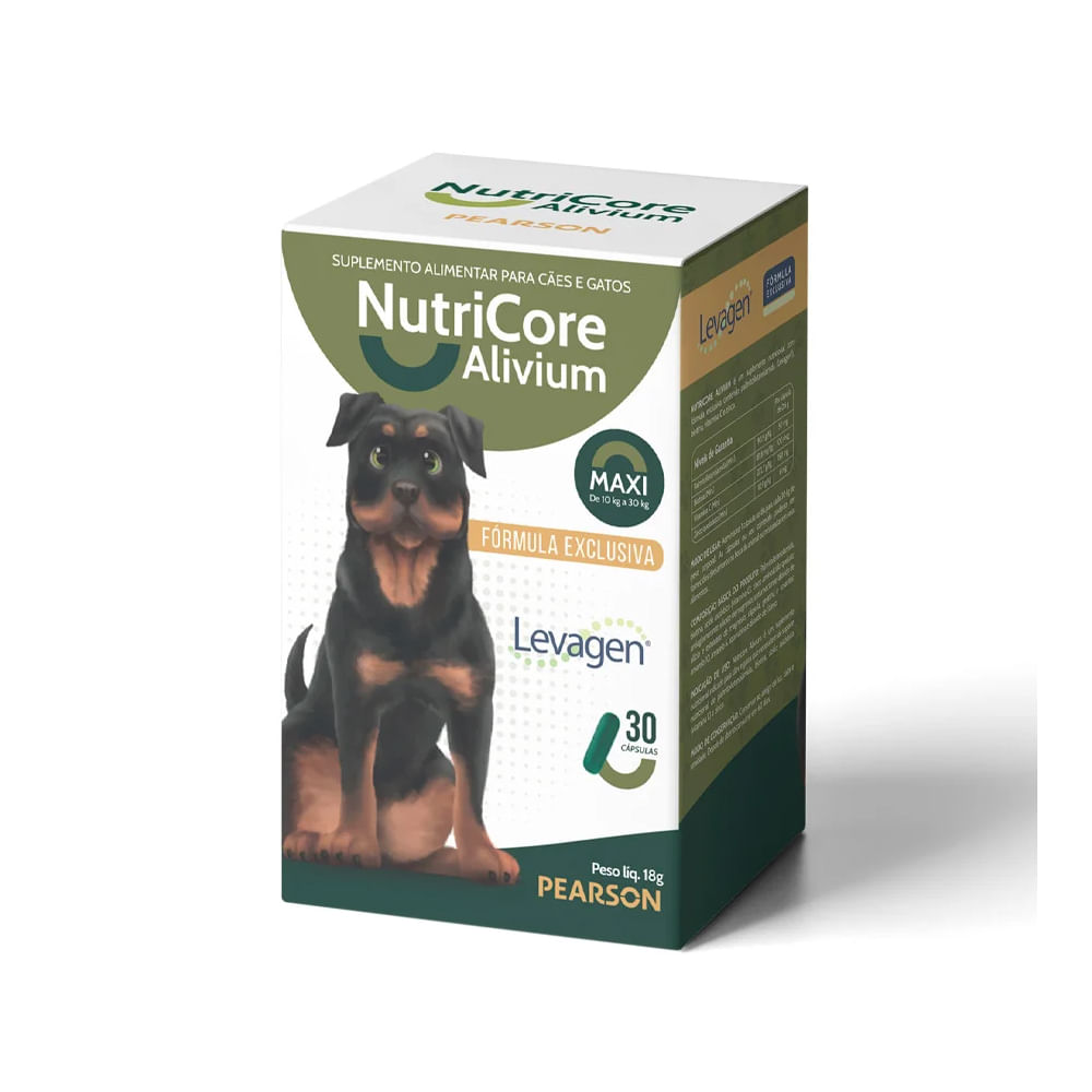 Foto-do-produto-Suplemento-Alimentar-Nutricore-Alivium-Maxi-Eurofarm-30-capsulas-no-petshop-online-da-Tudo-de-Bicho