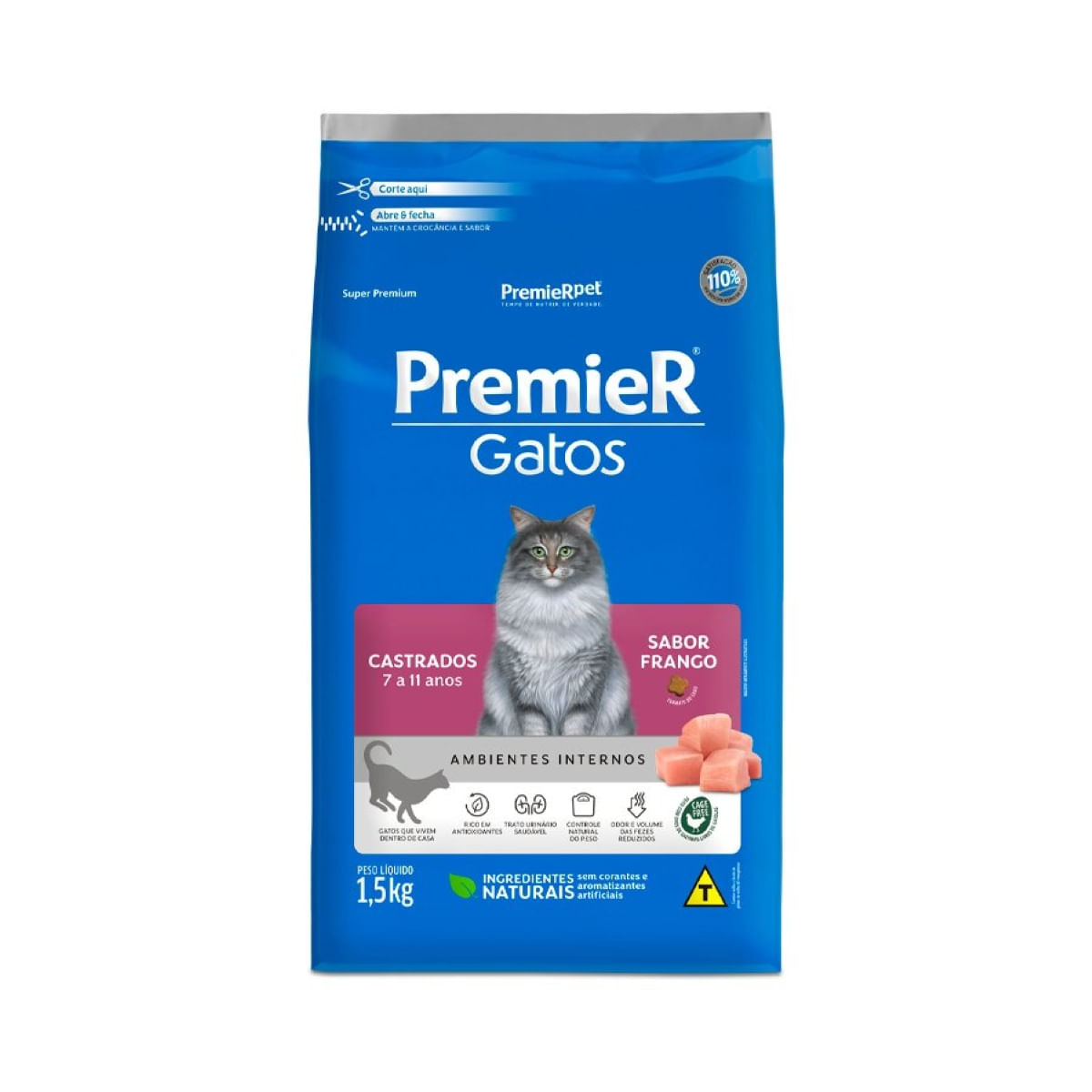 Foto-do-produto-Racao-Premier-Gatos-7-a-11-Anos-Castrados-Frango-15kg-no-petshop-online-da-Tudo-de-Bicho