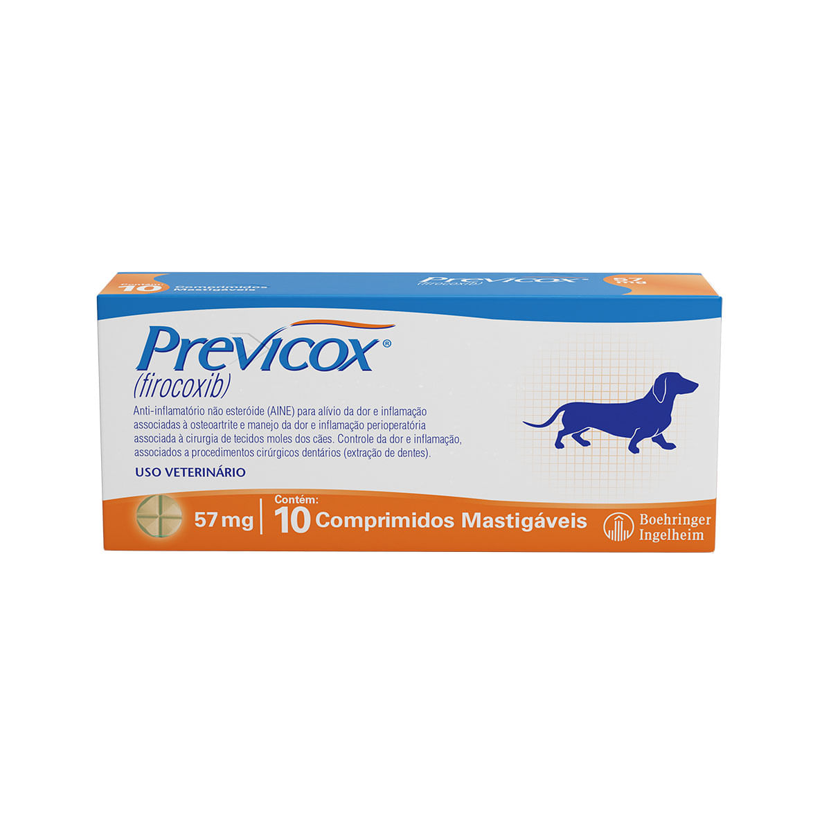 Foto-do-produto-Anti-inflamatorio-Merial-Previcox-57mg-no-petshop-online-da-Tudo-de-Bicho