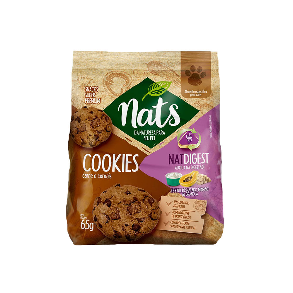 Foto-do-produto-Biscoito-Caes-Nats-Cookie-Carne-e-Cereais-NatDigest--65g-no-petshop-online-da-Tudo-de-Bicho