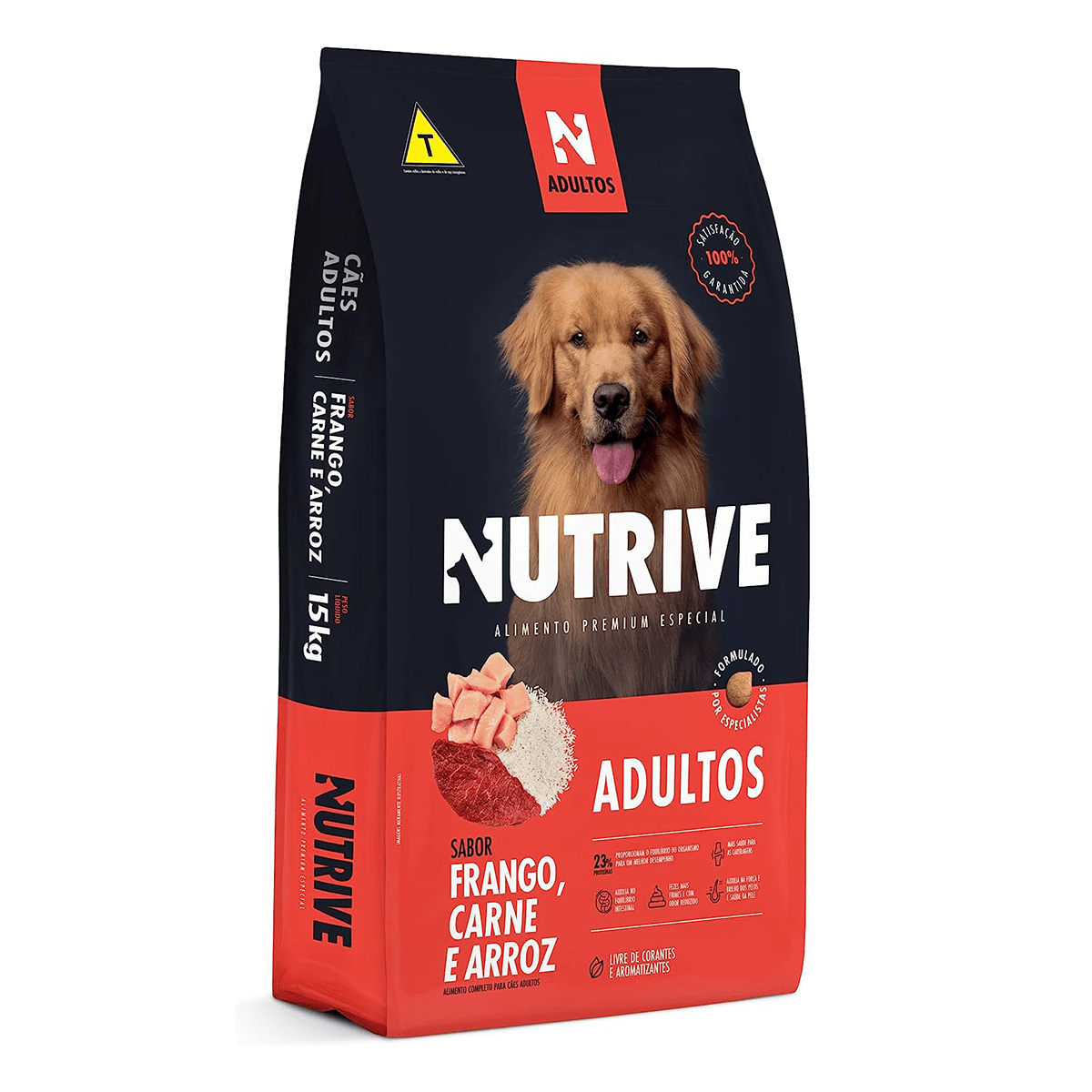 Foto-do-produto-Racao-Caes-Nutrive-Adulto-Frango-e-Carne-e-Arroz-15kg-no-petshop-online-da-Tudo-de-Bicho