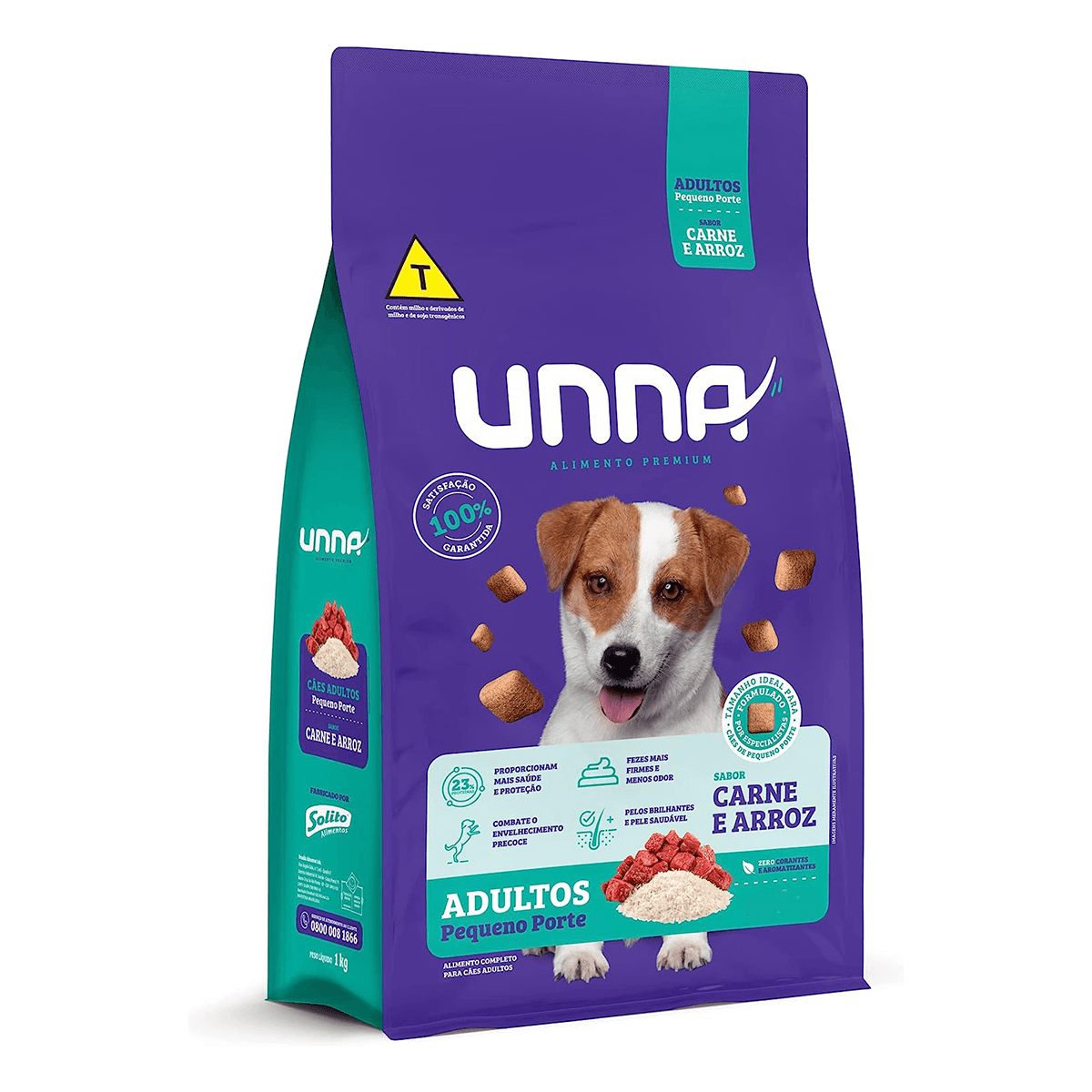 Foto-do-produto-Racao-Caes-Unna-Adulto-Pequeno-Porte-Carne-e-Arroz-15kg-no-petshop-online-da-Tudo-de-Bicho