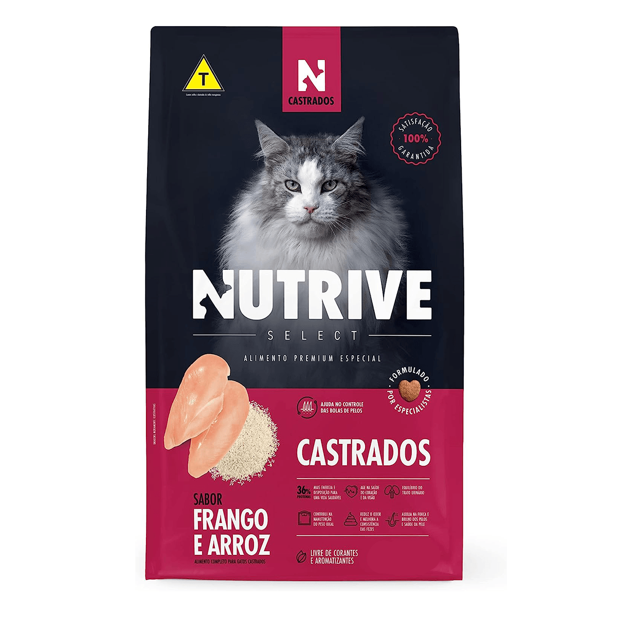 Foto-do-produto-Racao-Gatos-Nutrive-Select-Castrados-Frango-e-Arroz-25kg-no-petshop-online-da-Tudo-de-Bicho