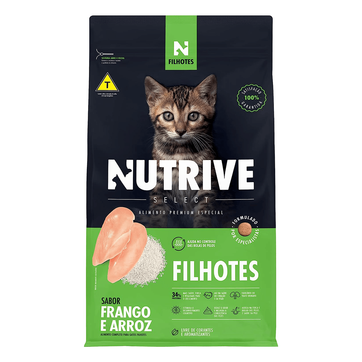 Foto-do-produto-Racao-Gatos-Nutrive-Select-Filhotes-Frango-e-Arroz-25kg-no-petshop-online-da-Tudo-de-Bicho