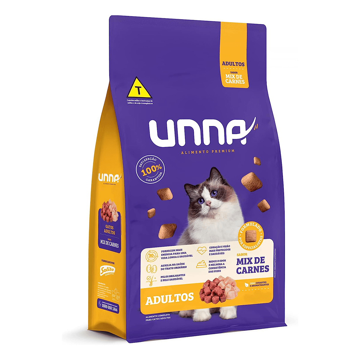 Foto-do-produto-Racao-Gatos-Unna-Adulto-Mix-Carnes-101kg-no-petshop-online-da-Tudo-de-Bicho