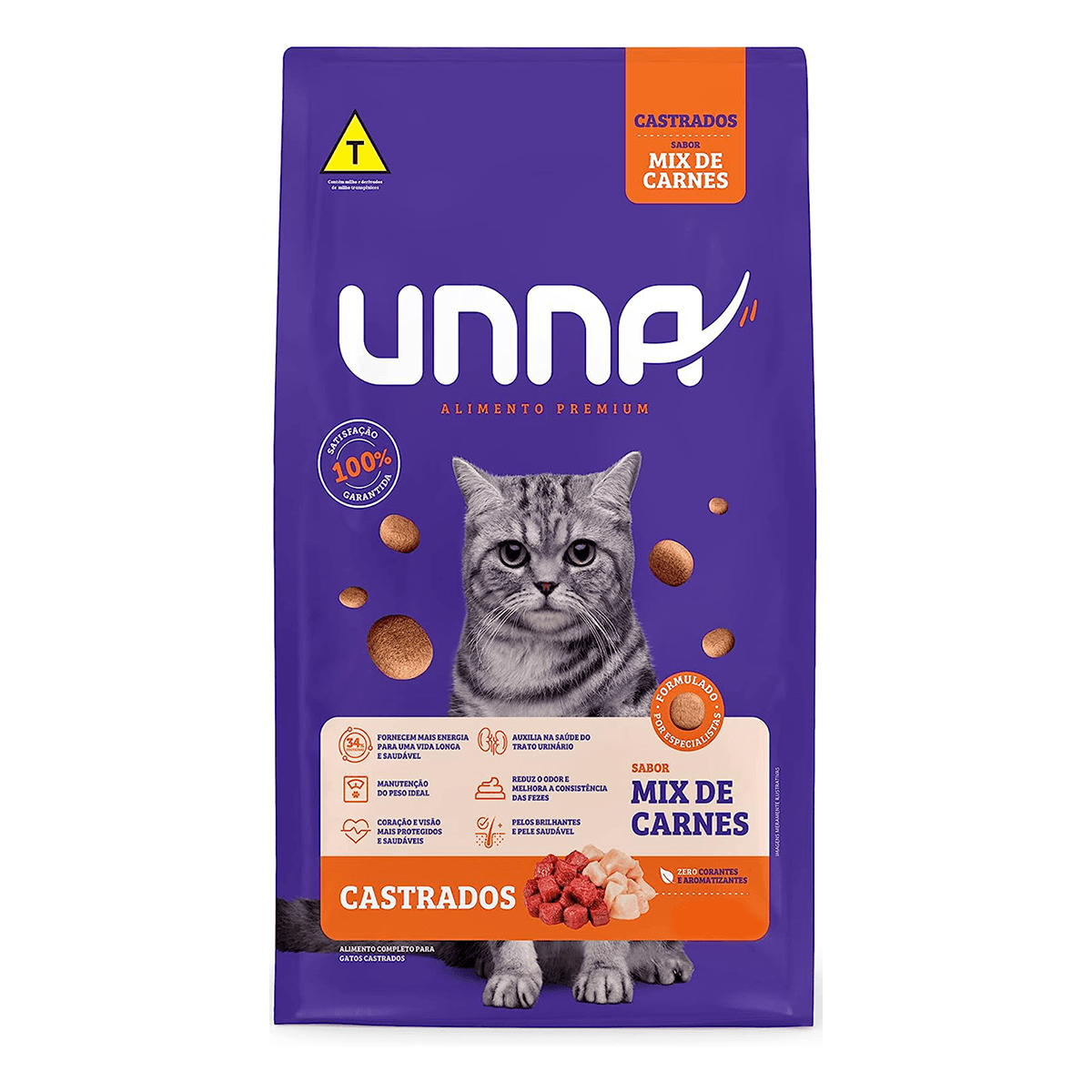 Foto-do-produto-Racao-Gatos-Unna-Castrados-Mix-Carnes-101kg-no-petshop-online-da-Tudo-de-Bicho