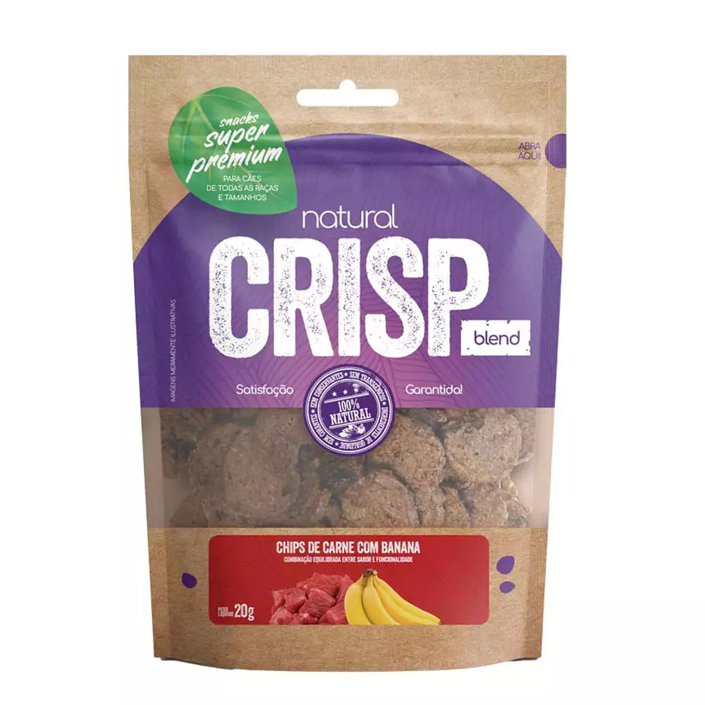 Foto-do-produto-Petisco-Natural-Crisp-Carne-Com-Banana-20g-no-petshop-online-da-Tudo-de-Bicho