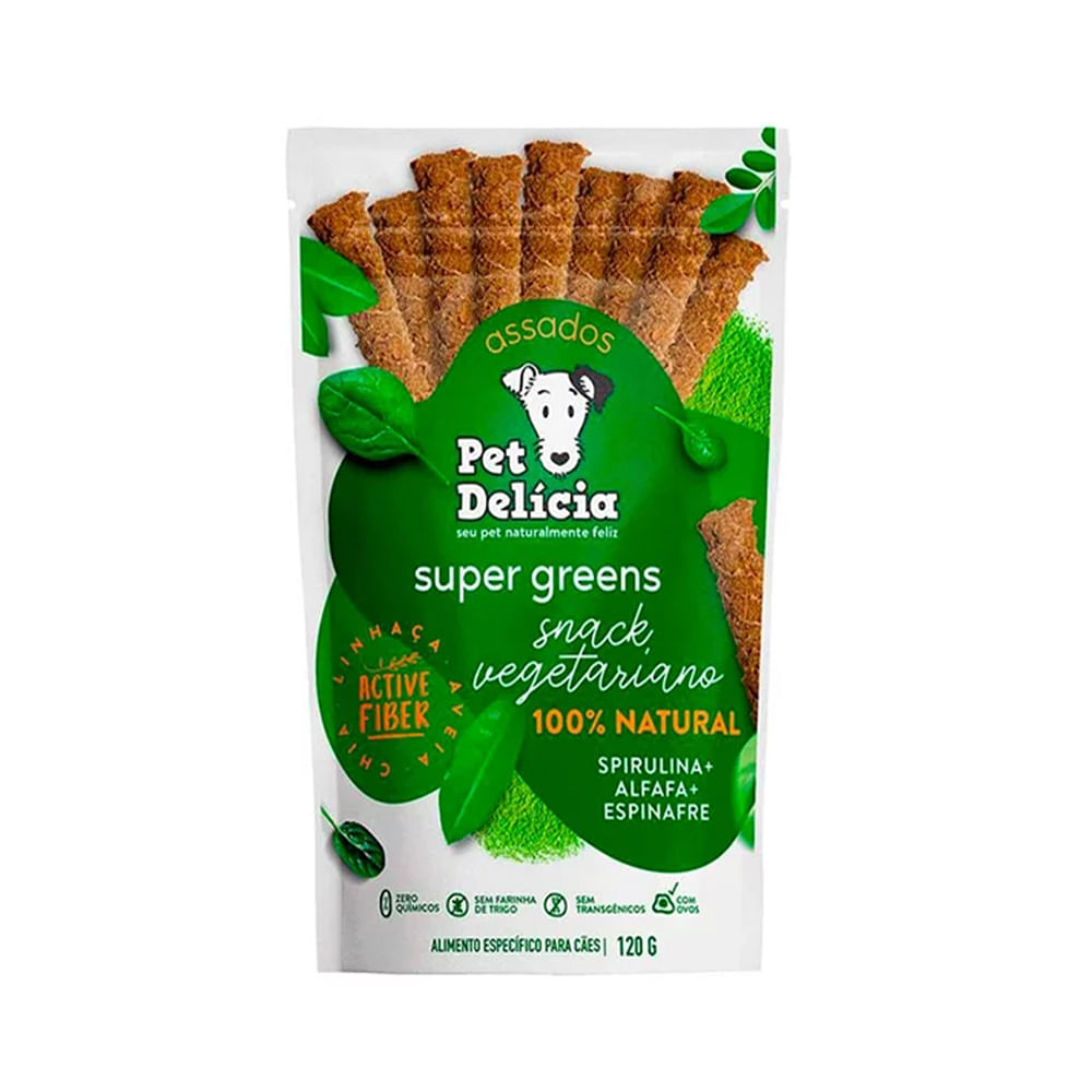 Foto-do-produto-Petisco-Pet-Delicia-Caes-Super-Greens-Sticks-120g-no-petshop-online-da-Tudo-de-Bicho