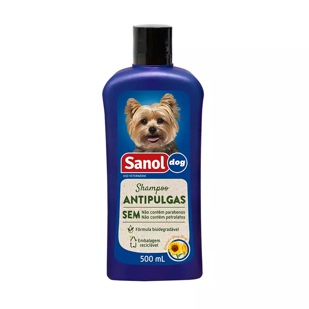 Foto-do-produto-Shampoo-Sanol-Dog-Antipulgas-500ml-no-petshop-online-da-Tudo-de-Bicho