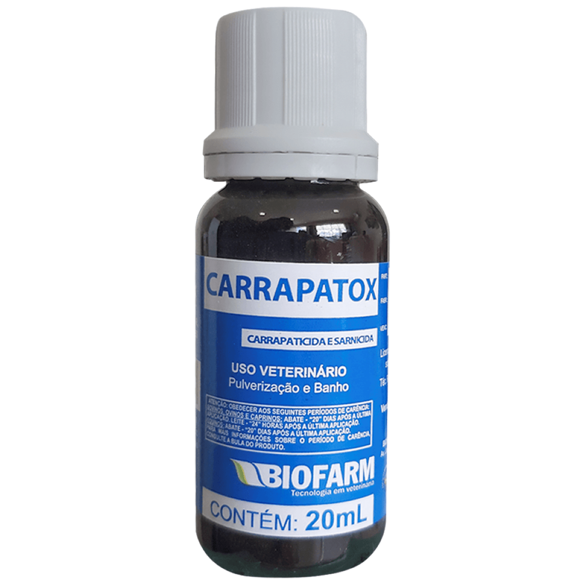 Foto-do-produto-Carrapatox-Carrapaticida-e-Sarnicida-Biofarm-20ml-no-petshop-online-da-Tudo-de-Bicho