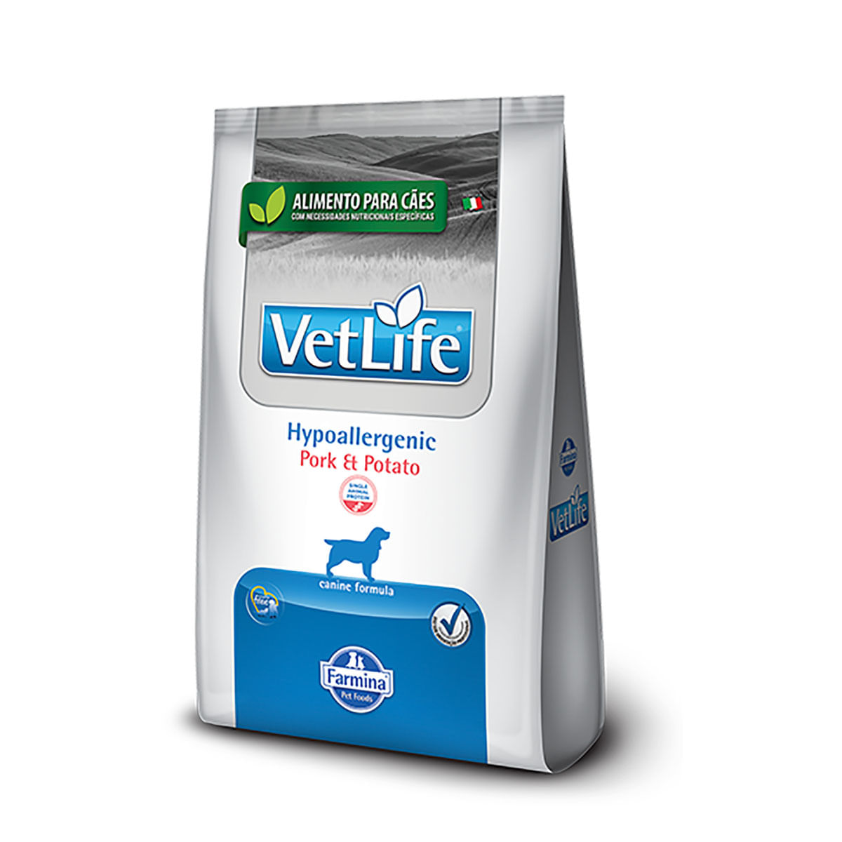 Foto-do-produto-Racao-Vet-Life-Caes-Hypoallergenic-Porco-e-Batata-2kg-no-petshop-online-da-Tudo-de-Bicho