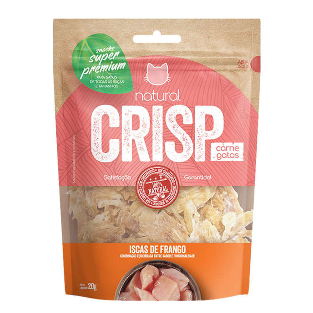 Foto-do-produto-Petisco-Natural-Crisp-Gato-Iscas-Frango-20g-no-petshop-online-da-Tudo-de-Bicho