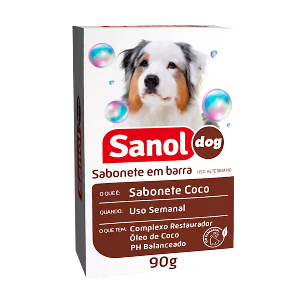Foto-do-produto-Sabonete-Sanol-Dog-Coco-para-Caes-e-Gatos-90g-no-petshop-online-da-Tudo-de-Bicho