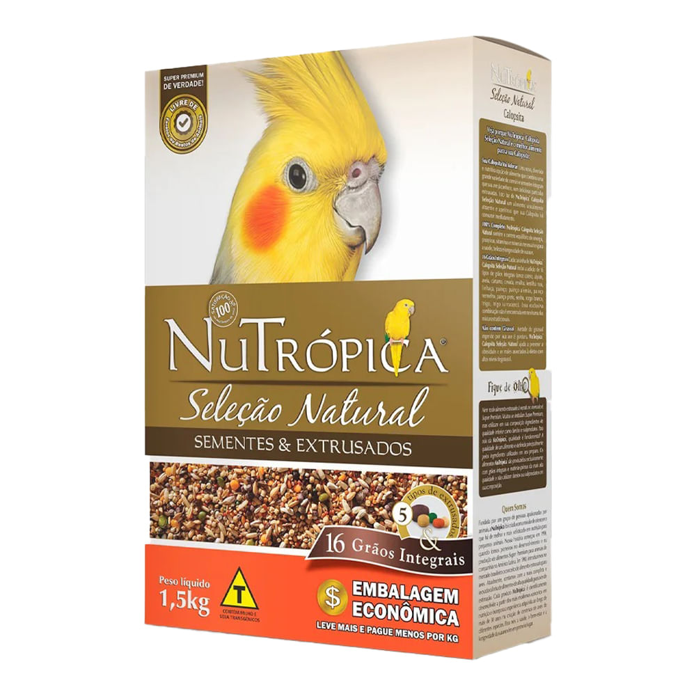 Foto-do-produto-Racao-Para-Calopsita-Selecao-Natural-Nutropica-15kg-no-petshop-online-da-Tudo-de-Bicho