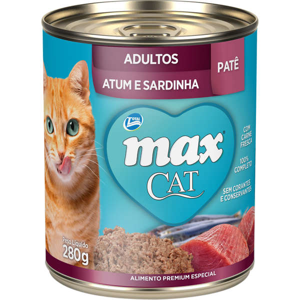 Foto-do-produto-Racao-Umida-Total-Max-Lata-Gatos-Ad.-Atum-Sard-280g-no-pet-shop-online-da-Tudo-de-Bicho