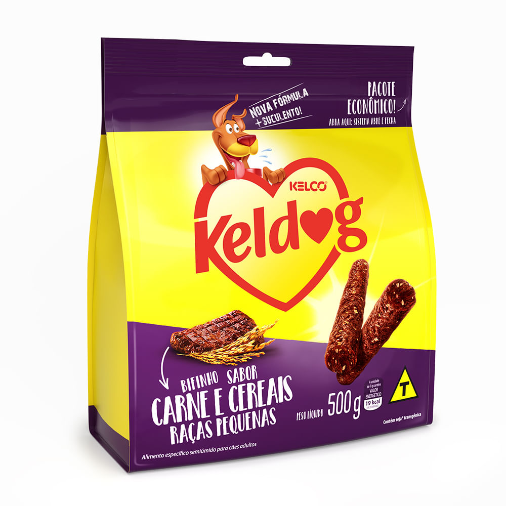 Foto-do-produto-Bifinho-Kelco-Keldog-Criadores-Sabor-Carne-e-Cereais-Racas-Pequenas-500g-no-pet-shop-online-da-Tudo-de-Bicho