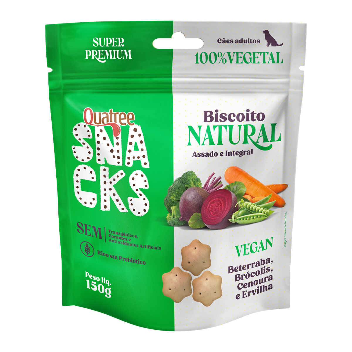 Foto-do-produto-Quatree-Snacks-Biscoito-Natural-Vegan-150g-no-pet-shop-online-da-Tudo-de-Bicho