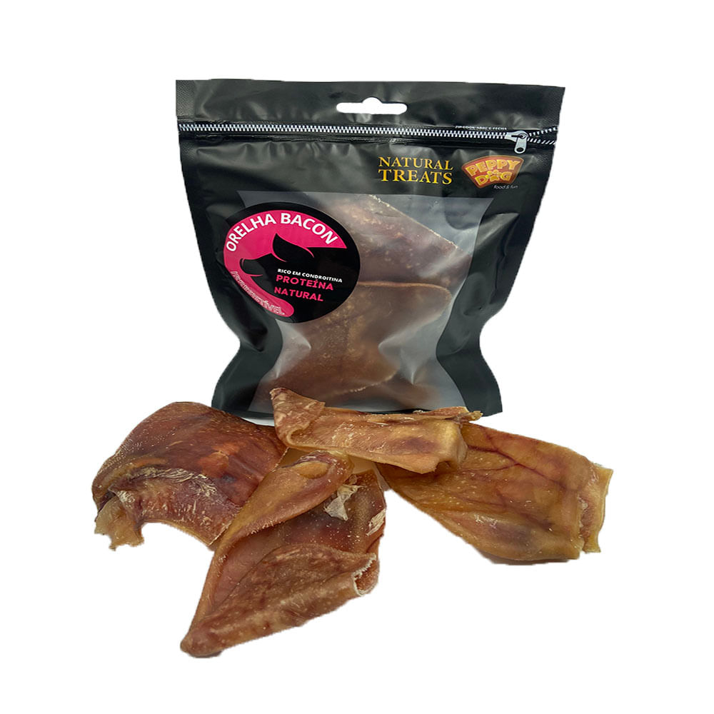 Foto-do-produto-Orelha-Bacon-Suina-Peppy-Dog-Natural-no-pet-shop-online-da-Tudo-de-Bicho