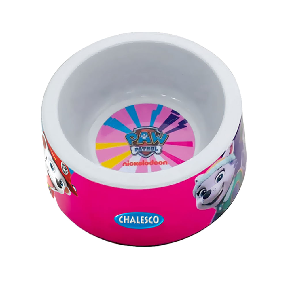 Foto-do-produto-Comedouro-Patrulha-Canina-Rosa-Chalesco-Tam.M-no-pet-shop-online-da-Tudo-de-Bicho