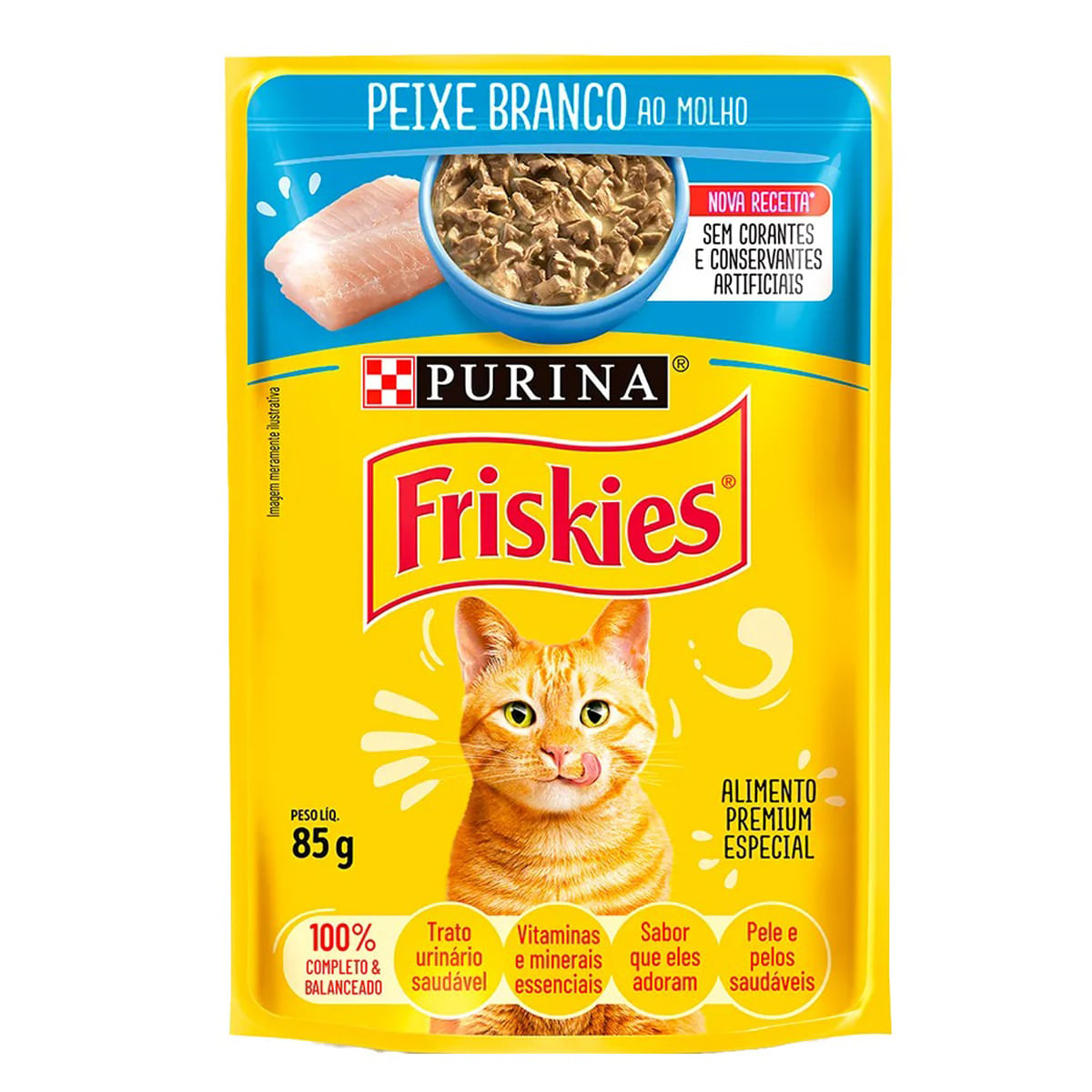 Foto-do-produto-Racao-Umida-Nestle-Purina-Gatos-Friskies-Peixe-Branco-ao-Molho-Sache-85g-no-pet-shop-online-da-Tudo-de-Bicho