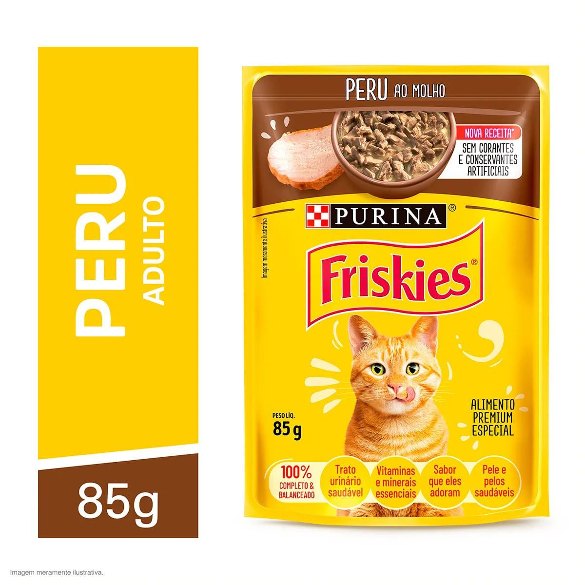 Foto-do-produto-Racao-Umida-Nestle-Purina-Gatos-Friskies-Peru-ao-Molho-Sache-85g-no-pet-shop-online-da-Tudo-de-Bicho