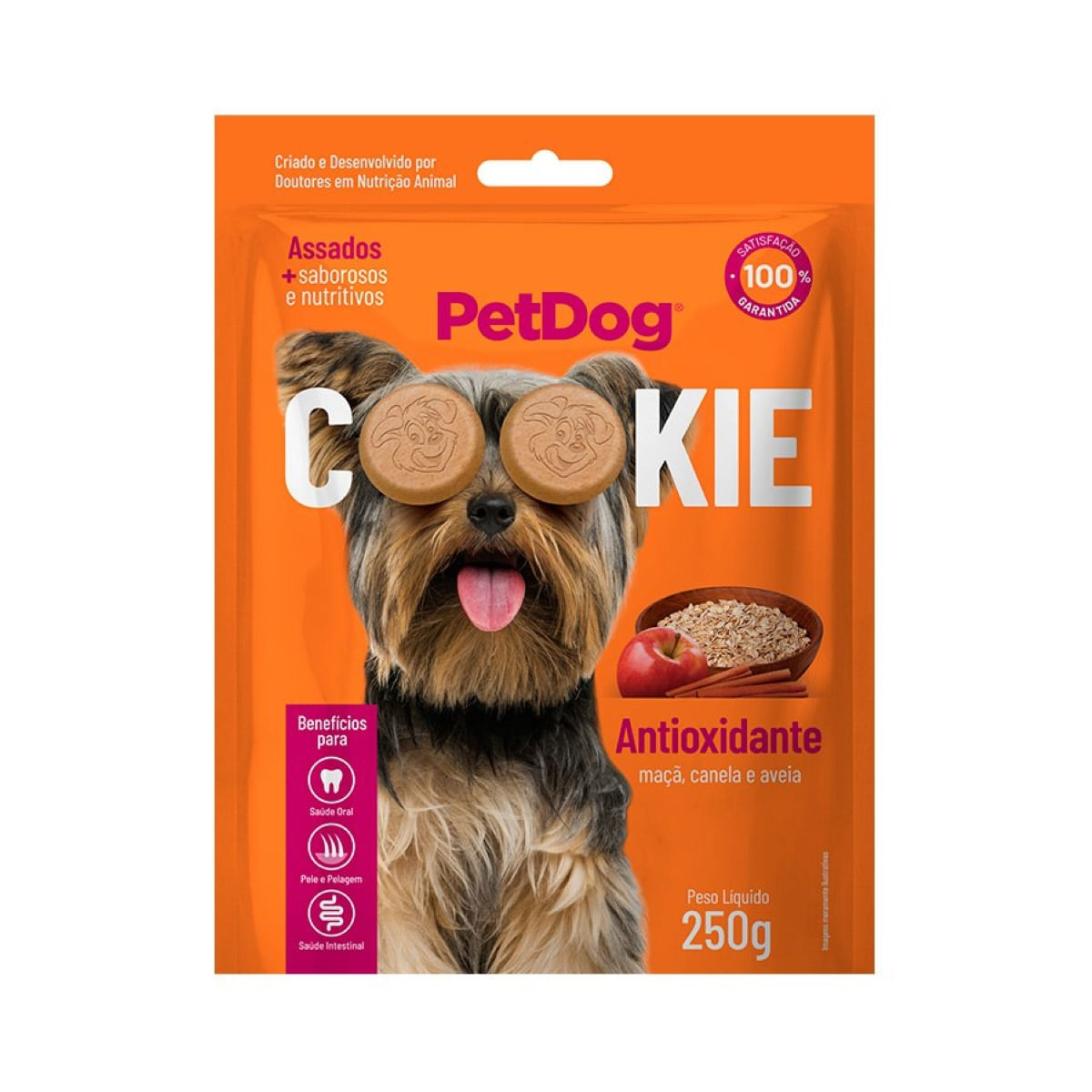 Foto-do-produto-Bifinho-para-Caes-Pet-Dog-Cookie-Maca-com-Canela-250g-no-pet-shop-online-da-Tudo-de-Bicho