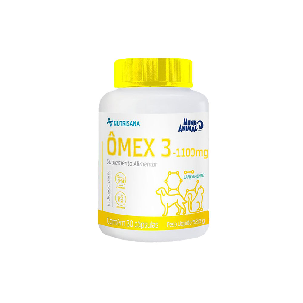 Foto-do-produto-Suplemento-para-Caes-e-Gatos-Nutrisana-Omex-3-Mundo-Animal-11mg-30-Capsulas-no-pet-shop-online-da-Tudo-de-Bicho