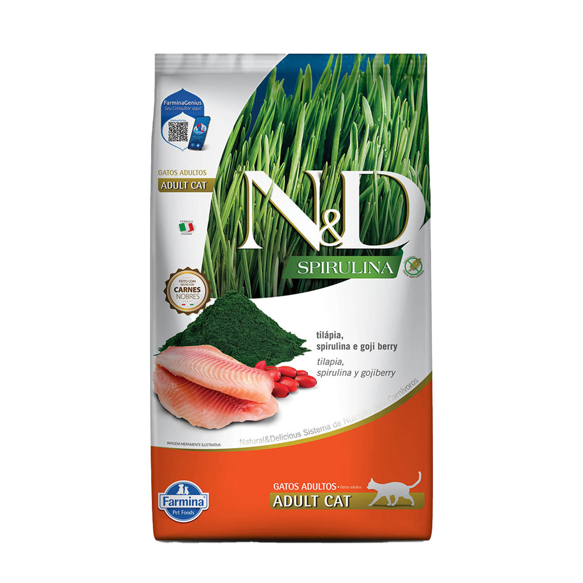 Foto-do-produto-Racao-ND-Spirulina-para-Gatos-Adultos-Tilapia-15kg-no-pet-shop-online-da-Tudo-de-Bicho