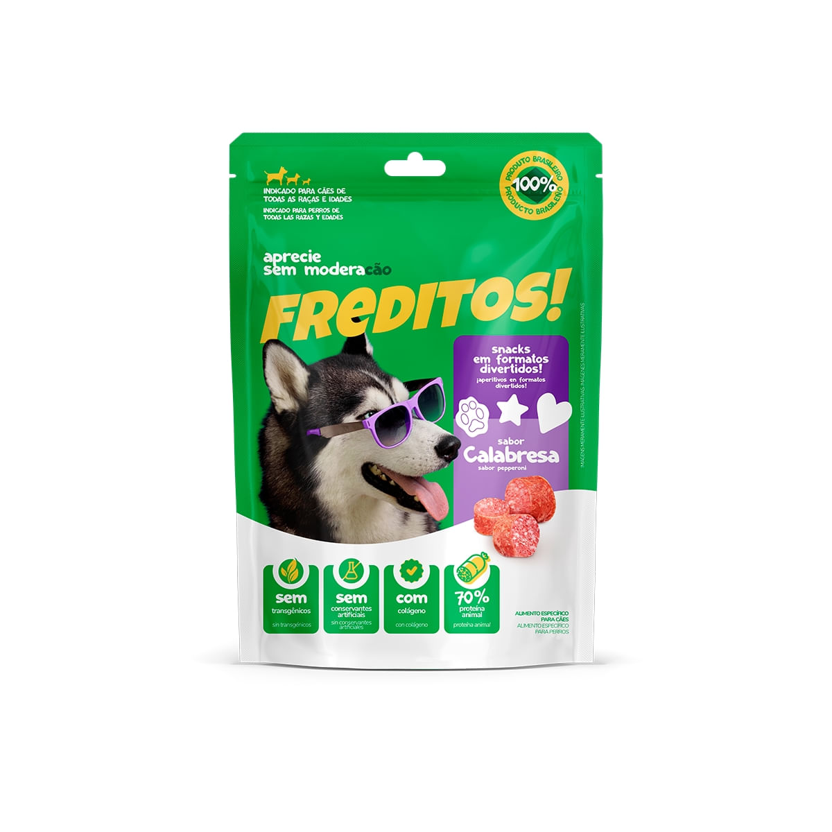 Foto-do-produto-Petisco-Para-Caes-Freditos-Calabresa-50g-no-pet-shop-online-da-Tudo-de-Bicho