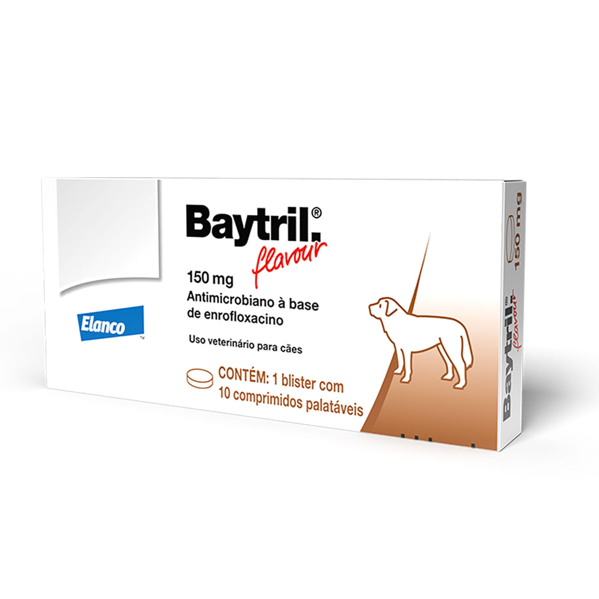 Antibiotico-Baytril-Flavour-Caes-Elanco-150mg