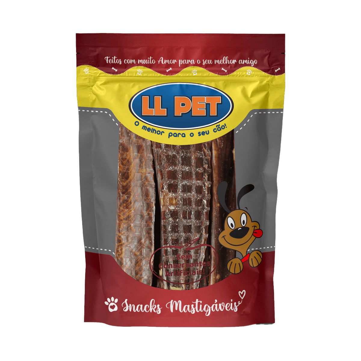 Foto-do-produto-Petisco-para-caes-Chips-Bovino-Esofago-LL-Pet-50g-no-pet-shop-online-da-Tudo-de-Bicho