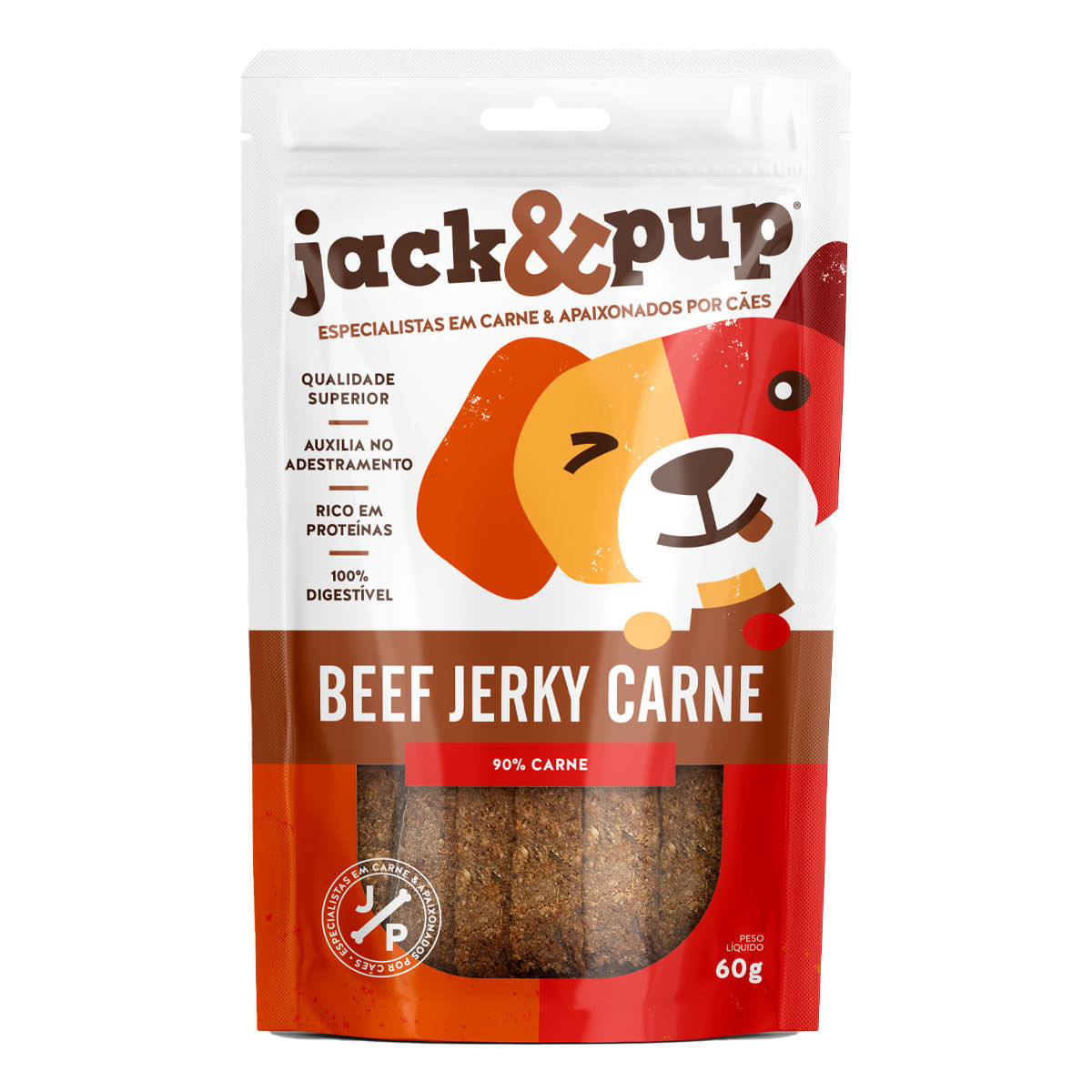 Foto-do-produto-Petisco-para-Caes-Beef-Jerk-Carne-Jack-Pup-60g-no-pet-shop-online-da-Tudo-de-Bicho