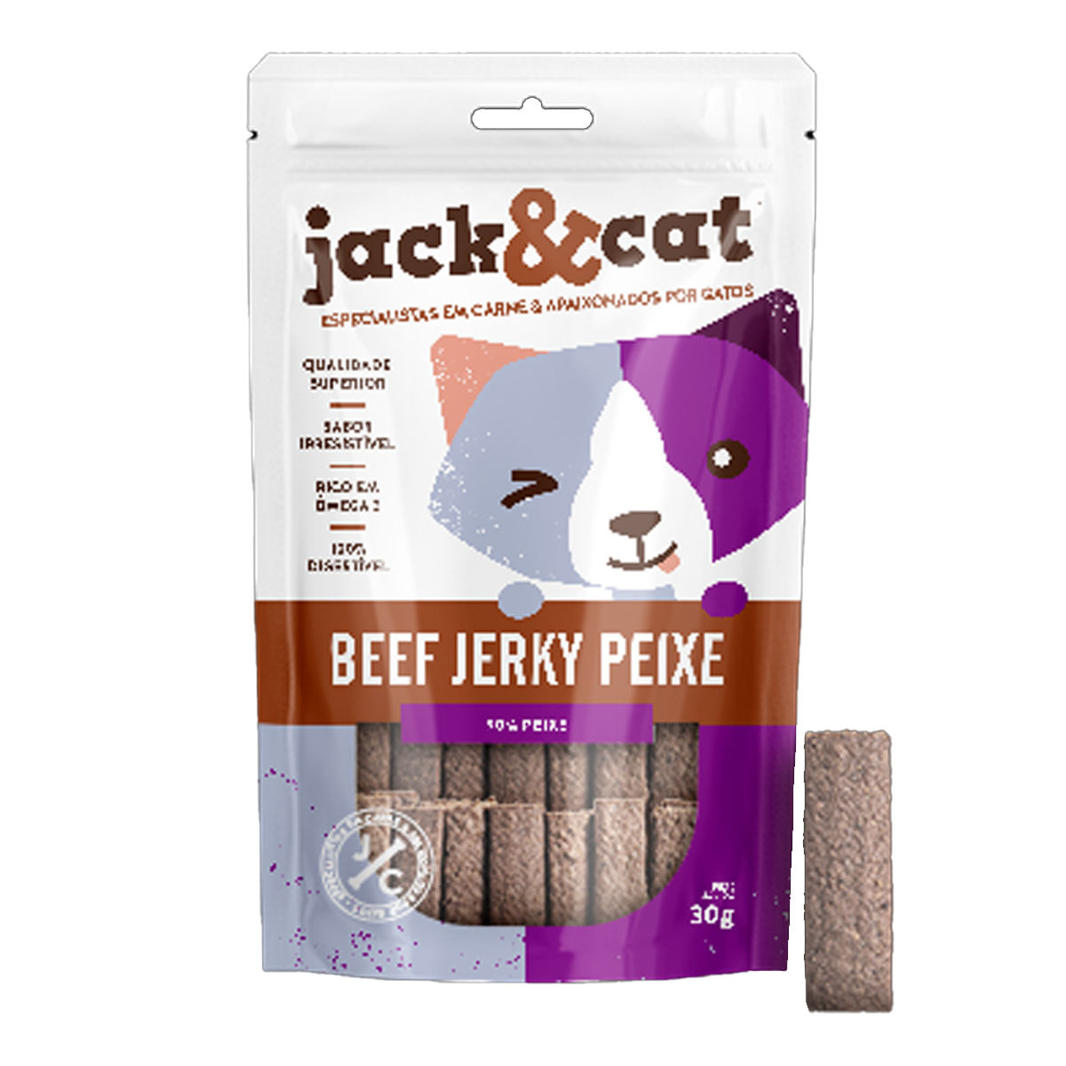 Foto-do-produto-Petisco-para-Gatos-Beef-Jerky-Peixe-Jack-Cat-30g-no-pet-shop-online-da-Tudo-de-Bicho