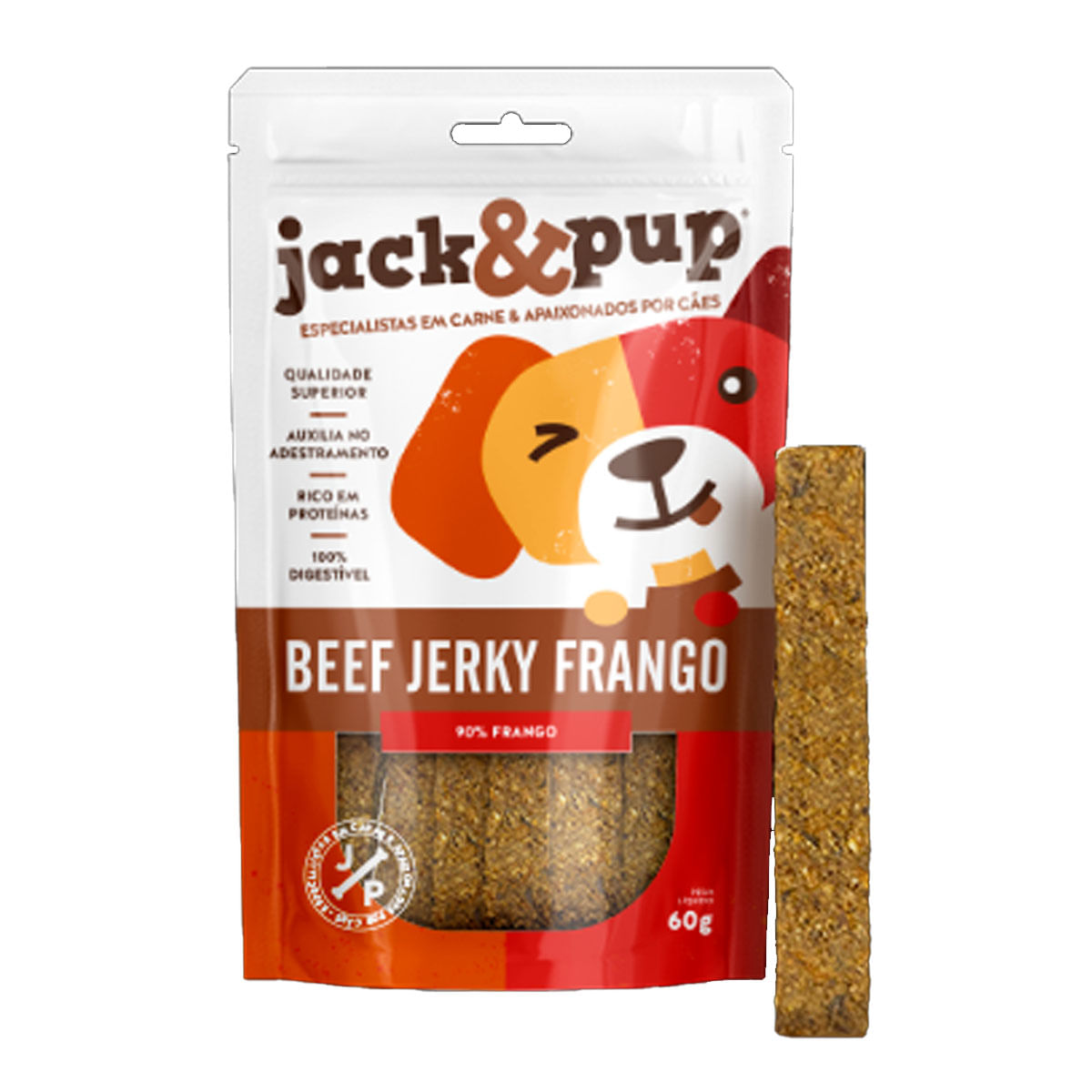 Foto-do-produto-Petisco-para-Caes-Beef-Jerk-Frango-Jack-Pup-450g-no-pet-shop-online-da-Tudo-de-Bicho