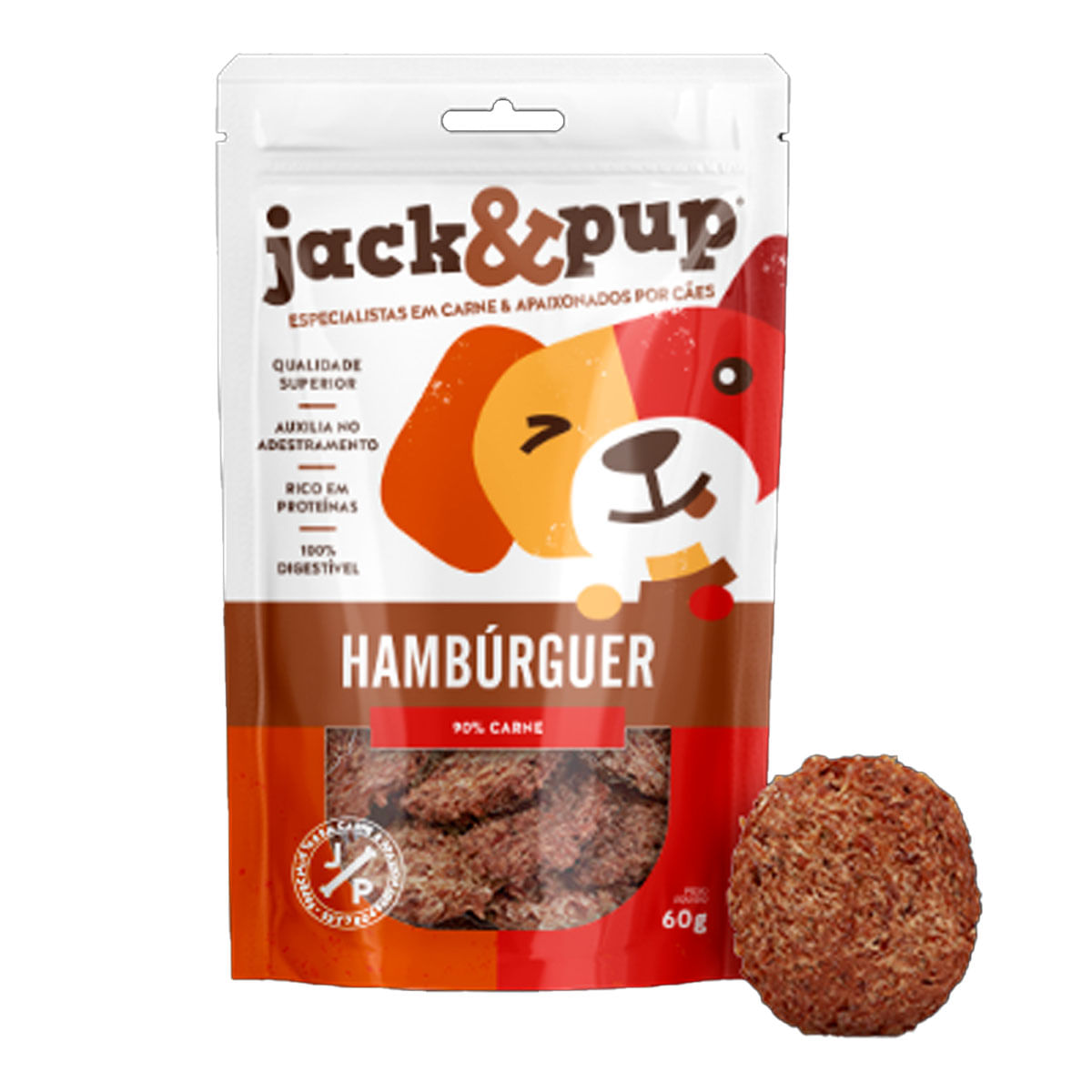 Foto-do-produto-Petisco-para-Caes-Beef-Jerk-Hamburg-Jack-Pup-60g-no-pet-shop-online-da-Tudo-de-Bicho