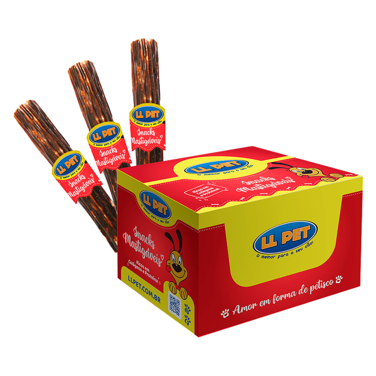 Foto-do-produto-Petisco-para-caes-Stick-Bovino-Recheado-5-LL-Pet-1-Unidade-no-pet-shop-online-da-Tudo-de-Bicho