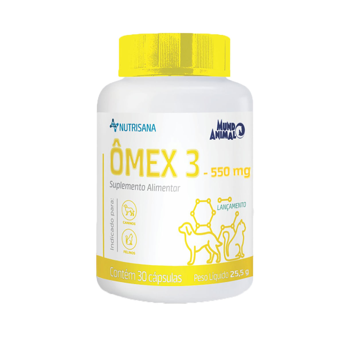 Foto-do-produto-Suplemento-Nutrisana-Omex-3-Mundo-Animal-Com-30-Capsulas-no-pet-shop-online-da-Tudo-de-Bicho