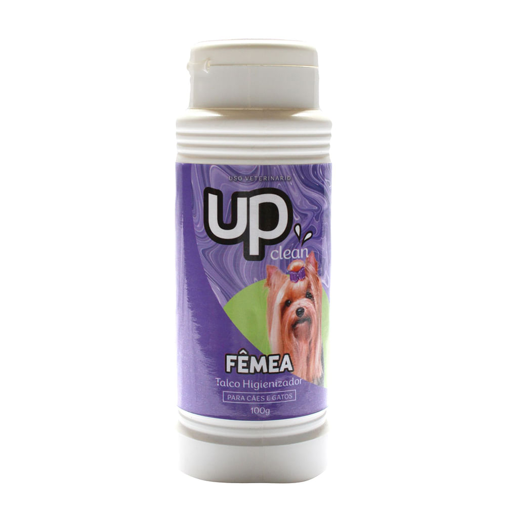 Foto-do-produto-Talco-Higienizador-Up-Clean-Femea-100g-no-petshop-online-da-Tudo-de-Bicho