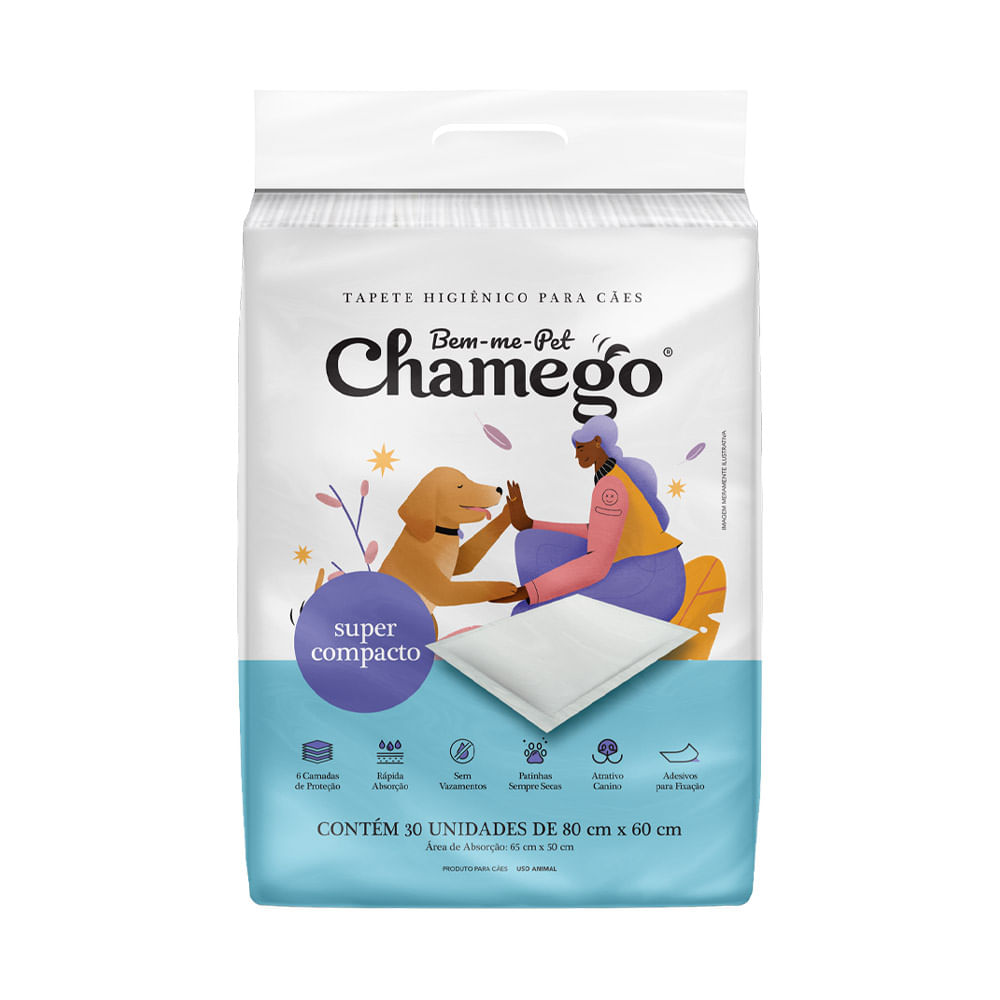 Foto-do-produto-Tapete-Higienico-Compacto-Chamego-80X60cm-30-Unidades-no-pet-shop-online-da-Tudo-de-Bicho