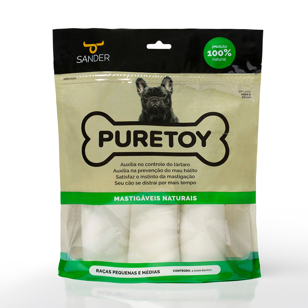 Foto-do-produto-Kit-Mastigaveis-Para-Caes-Puretoy-Raca-Pequena-e-Media-3--4--Com-4-Unidades-no-pet-shop-online-da-Tudo-de-Bicho