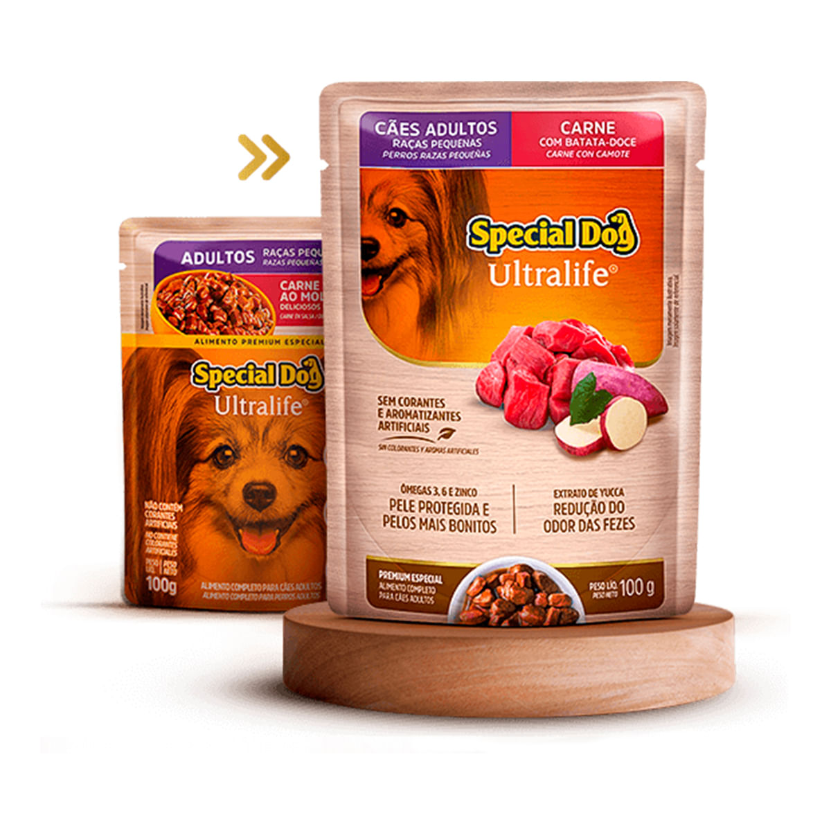 Foto-do-produto-Racao-Special-Dog-Sache-Caes-Racas-Pequenas-Carne-100g-no-pet-shop-online-da-Tudo-de-Bicho