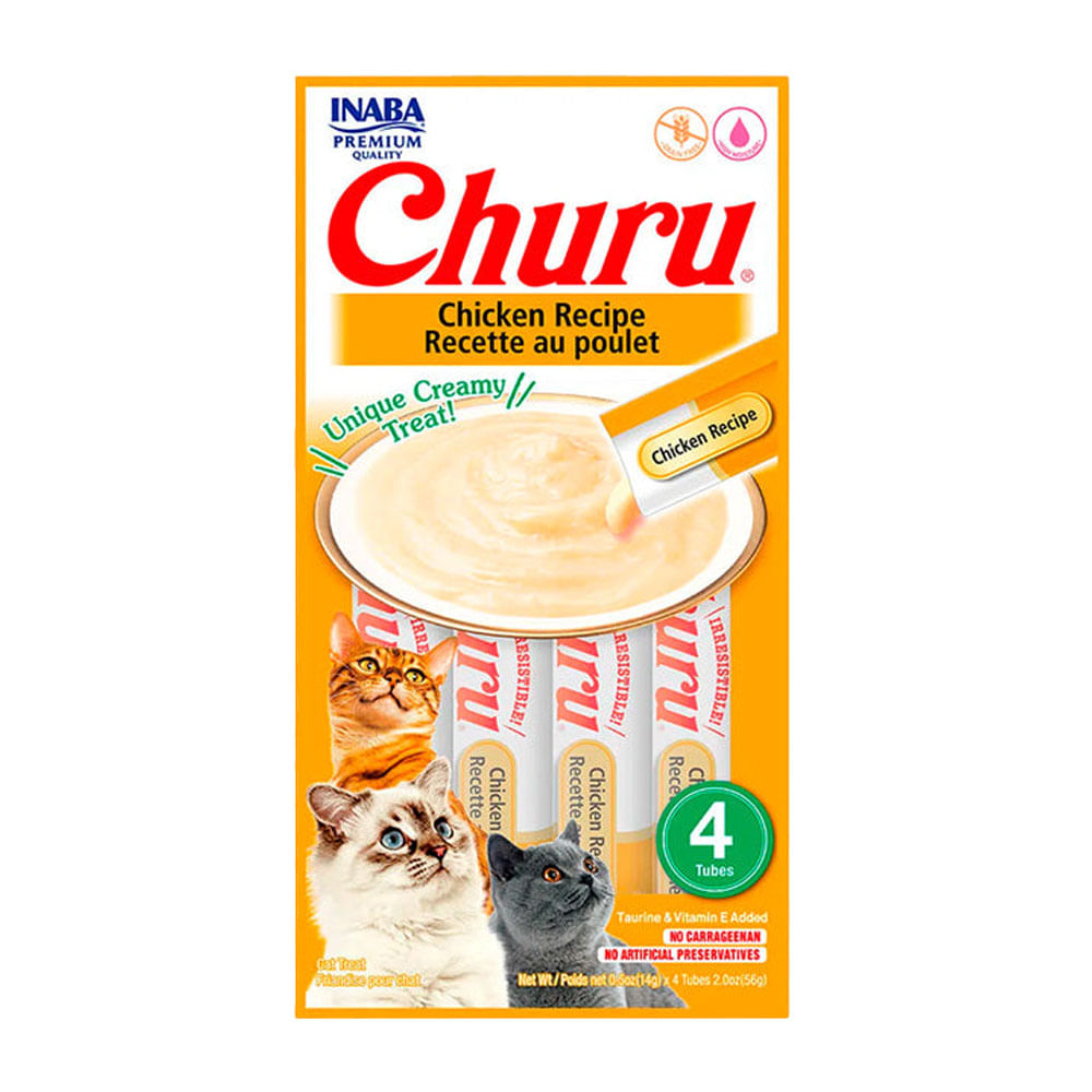 Foto-do-produto-Pure-Churu-Petisco-Cremoso-para-Gatos-Galinha-56g-no-pet-shop-online-da-Tudo-de-Bicho