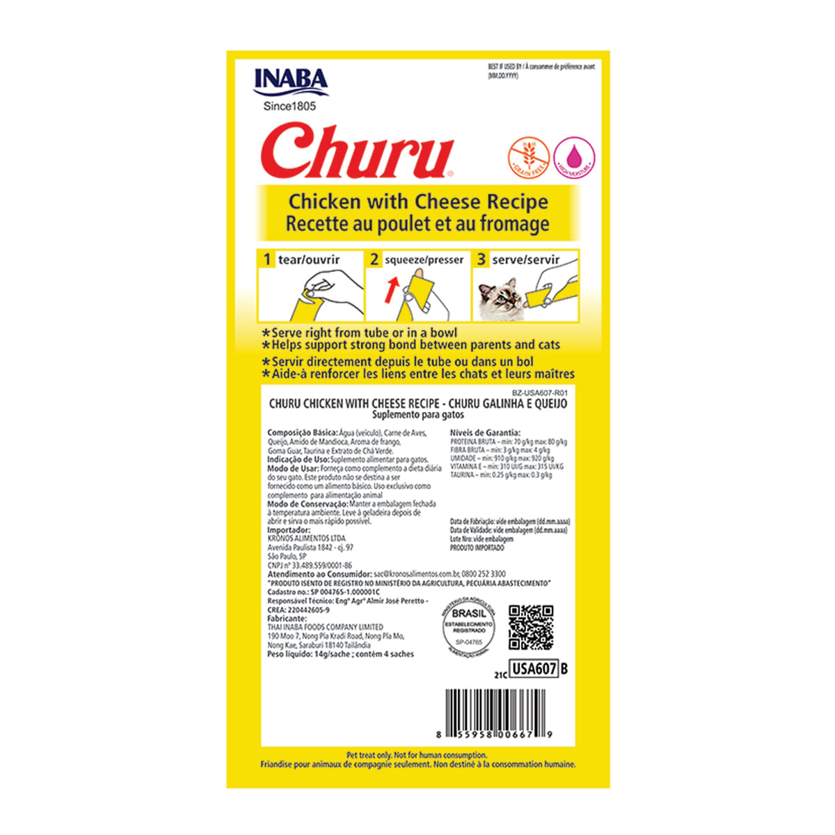 Foto-do-produto-Pure-Churu-Petisco-Cremoso-para-Gatos-Galinha-com-Queijo-56g-no-pet-shop-online-da-Tudo-de-Bicho