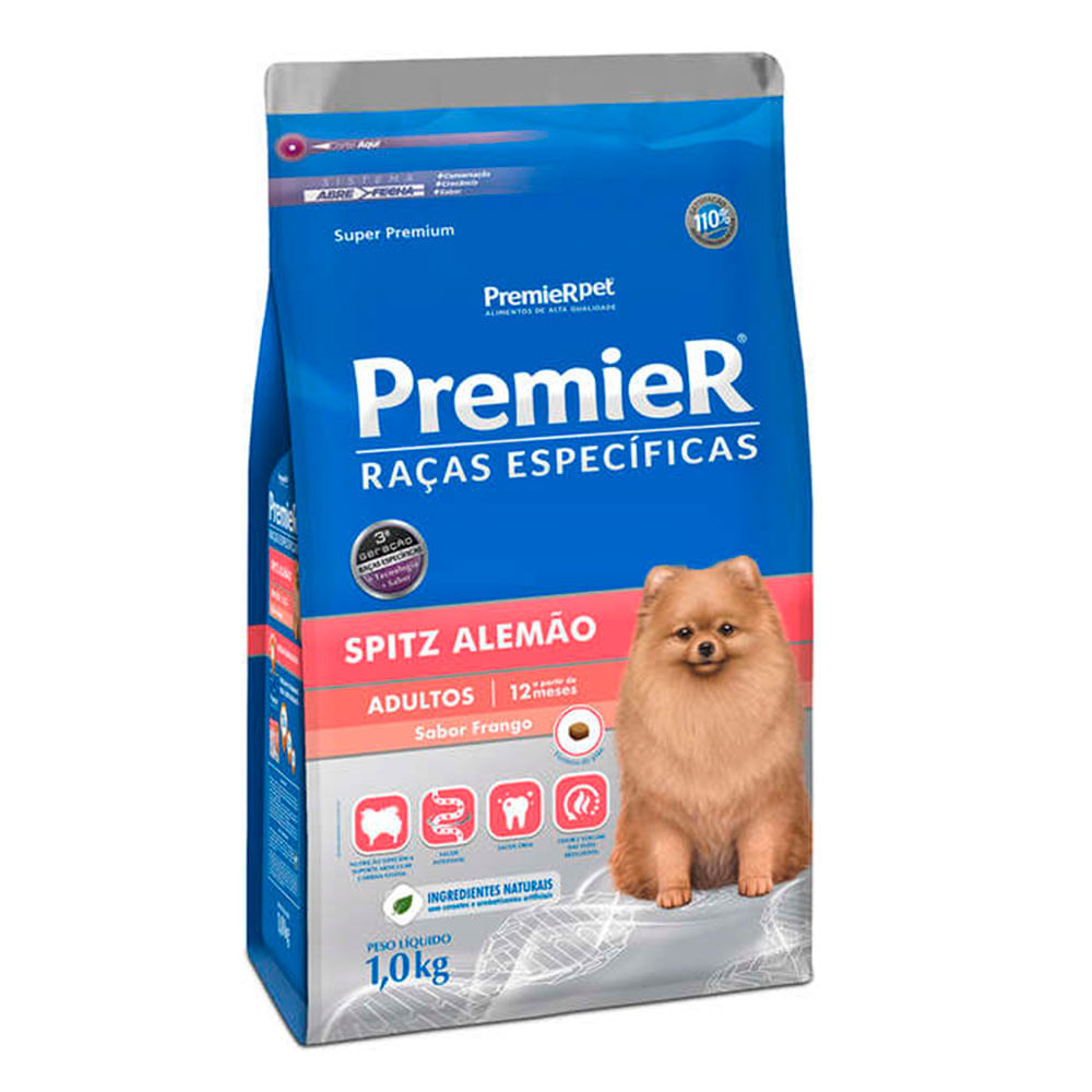 Foto-do-produto-Racao-Premier-Racas-Especificas-Spitz-Alemao-Caes-Adultos-Frango-1kg-no-pet-shop-online-da-Tudo-de-Bicho