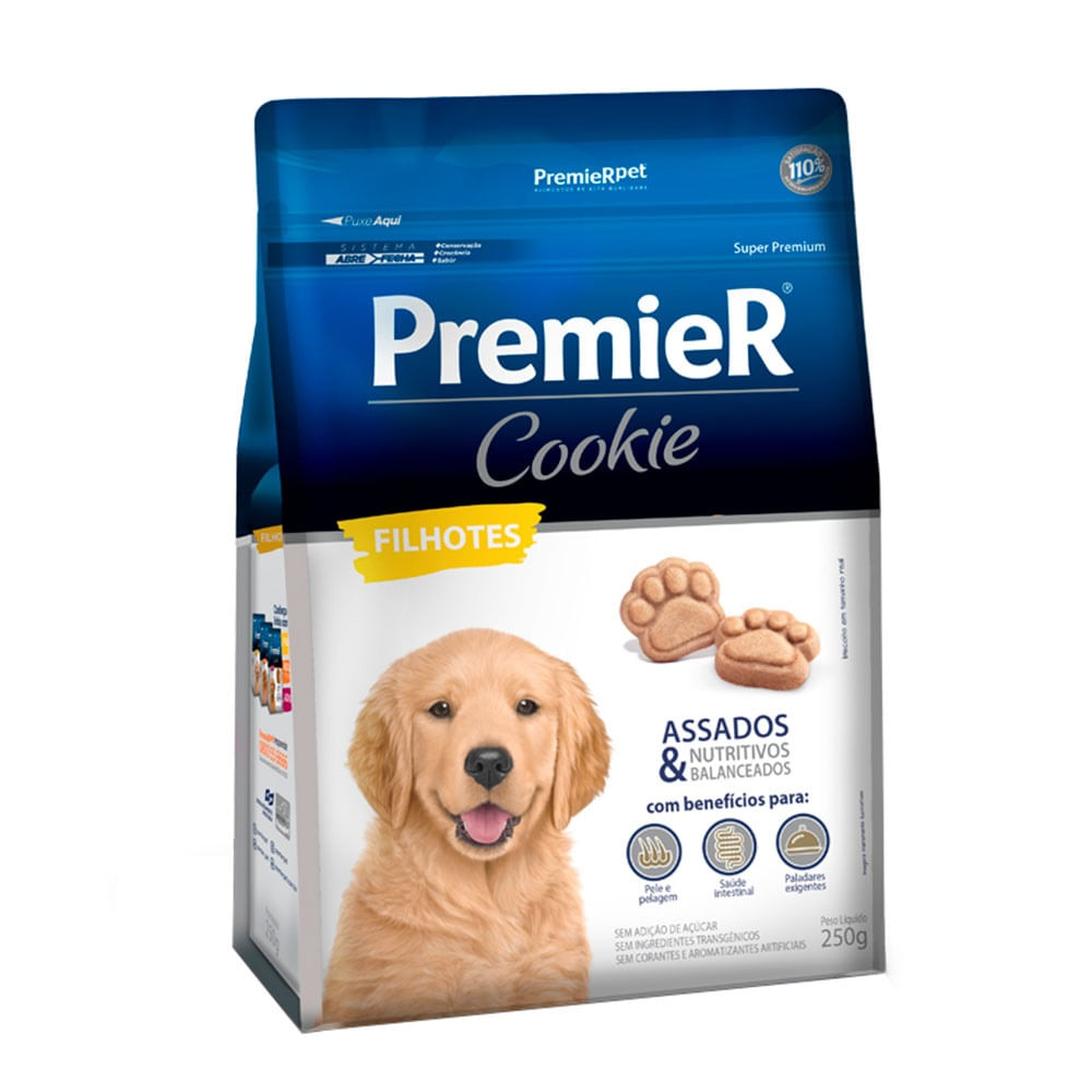 Foto-do-produto-Biscoito-Premier-Cookie-Caes-Filhotes-250g-no-petshop-online-da-Tudo-de-Bicho